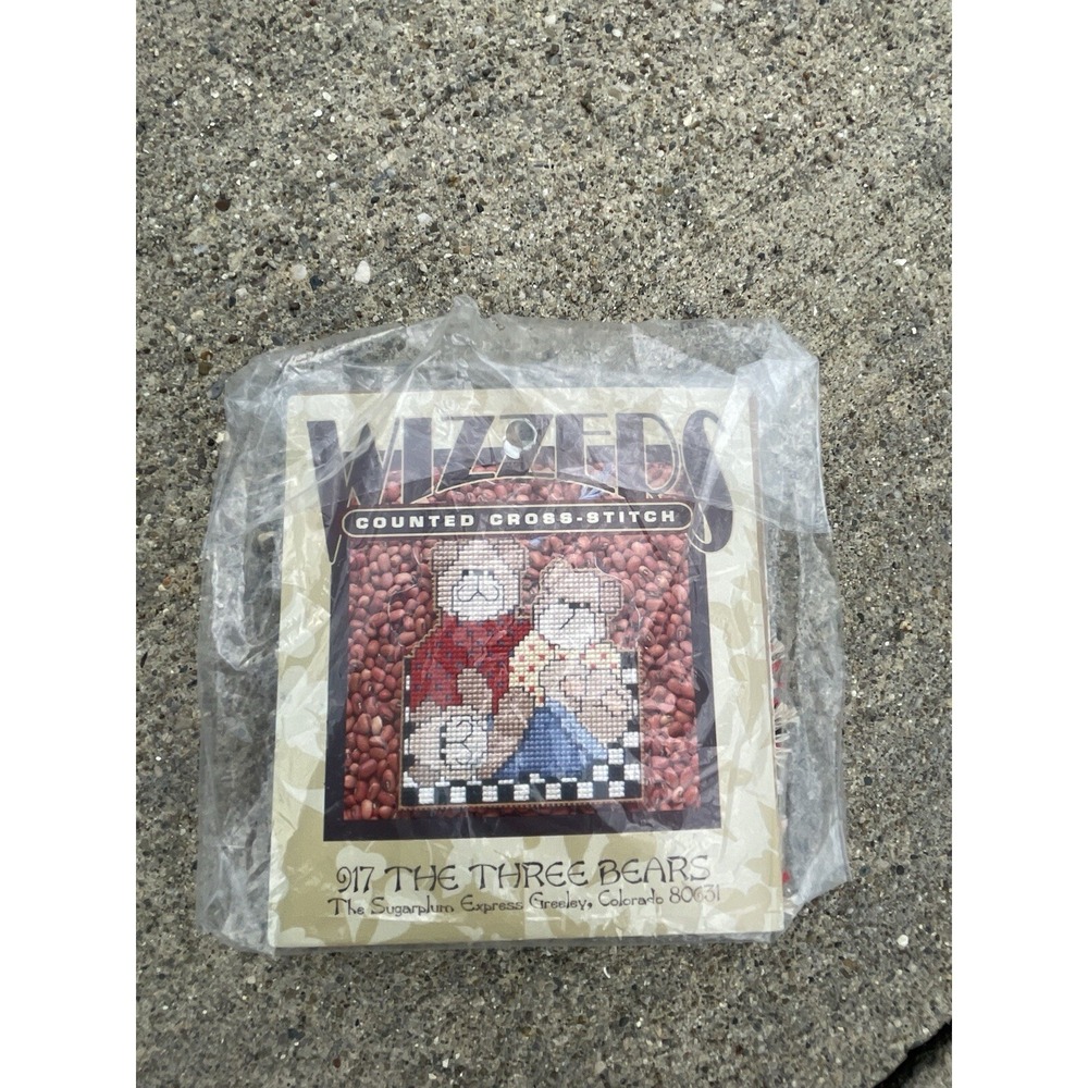 Wizzers Sugarplum Counted Cross Stitch The Three Bears 917 NEW Kit Crafting